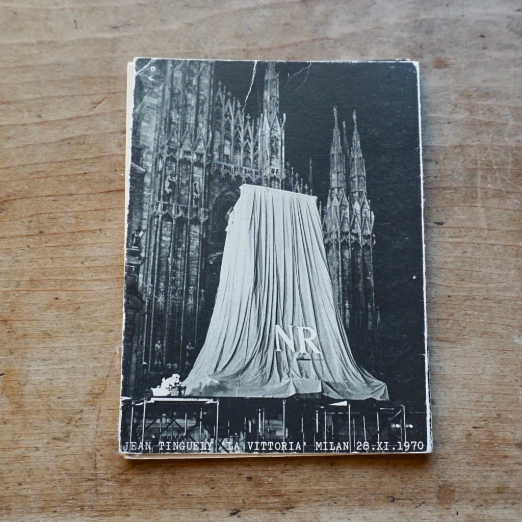 【絶版洋古書 】ジャン・ティンゲリー  Jean Tinguely 'la Vittoria' Milan 28.XI.1970  Edition Seriaal, Amsterdam　  [310195135-2]
