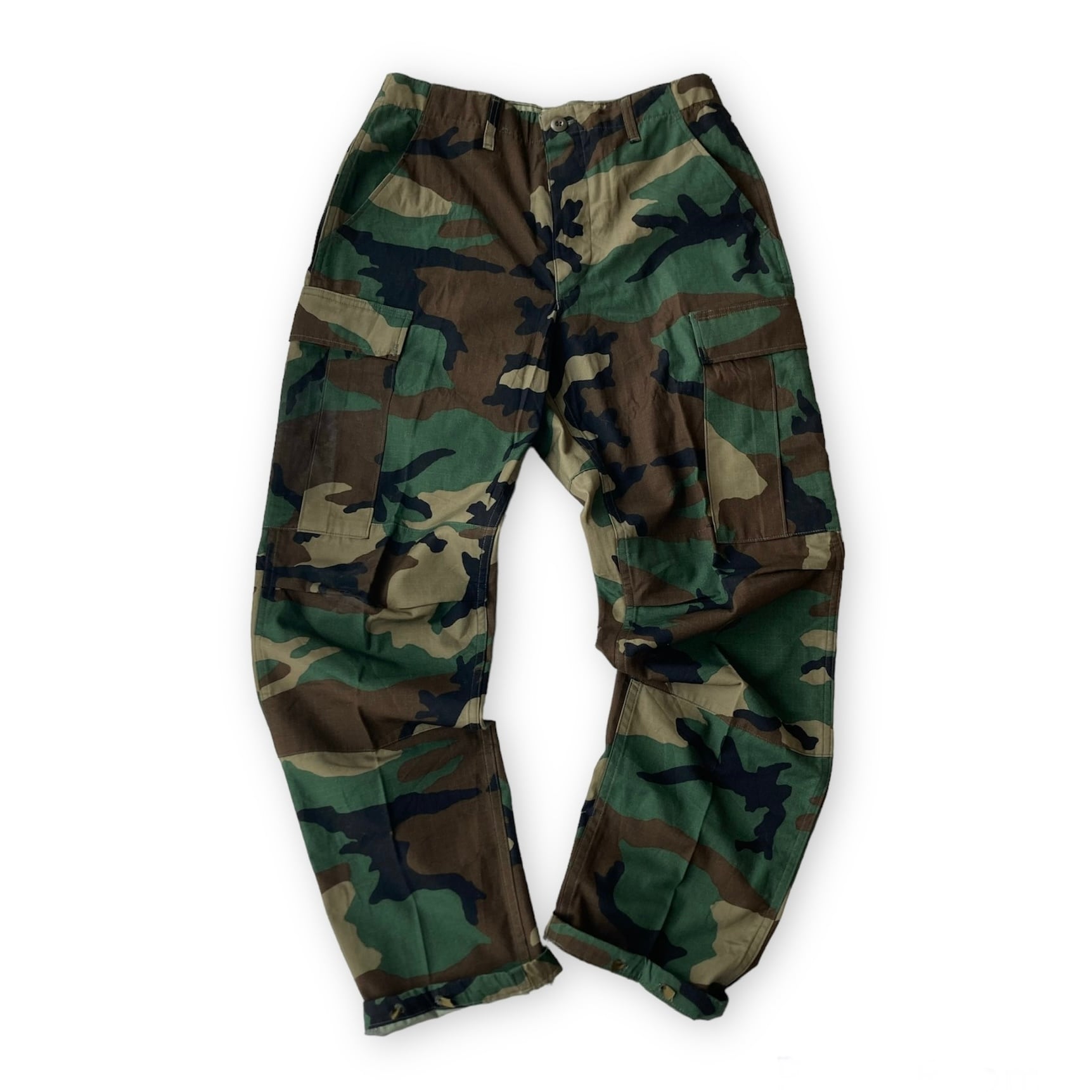 ウッドランド　ショーツ　迷彩　80s 80s 米軍 U.S.ARMY ウッドランドカモ BDU カーゴパンツ XS-S