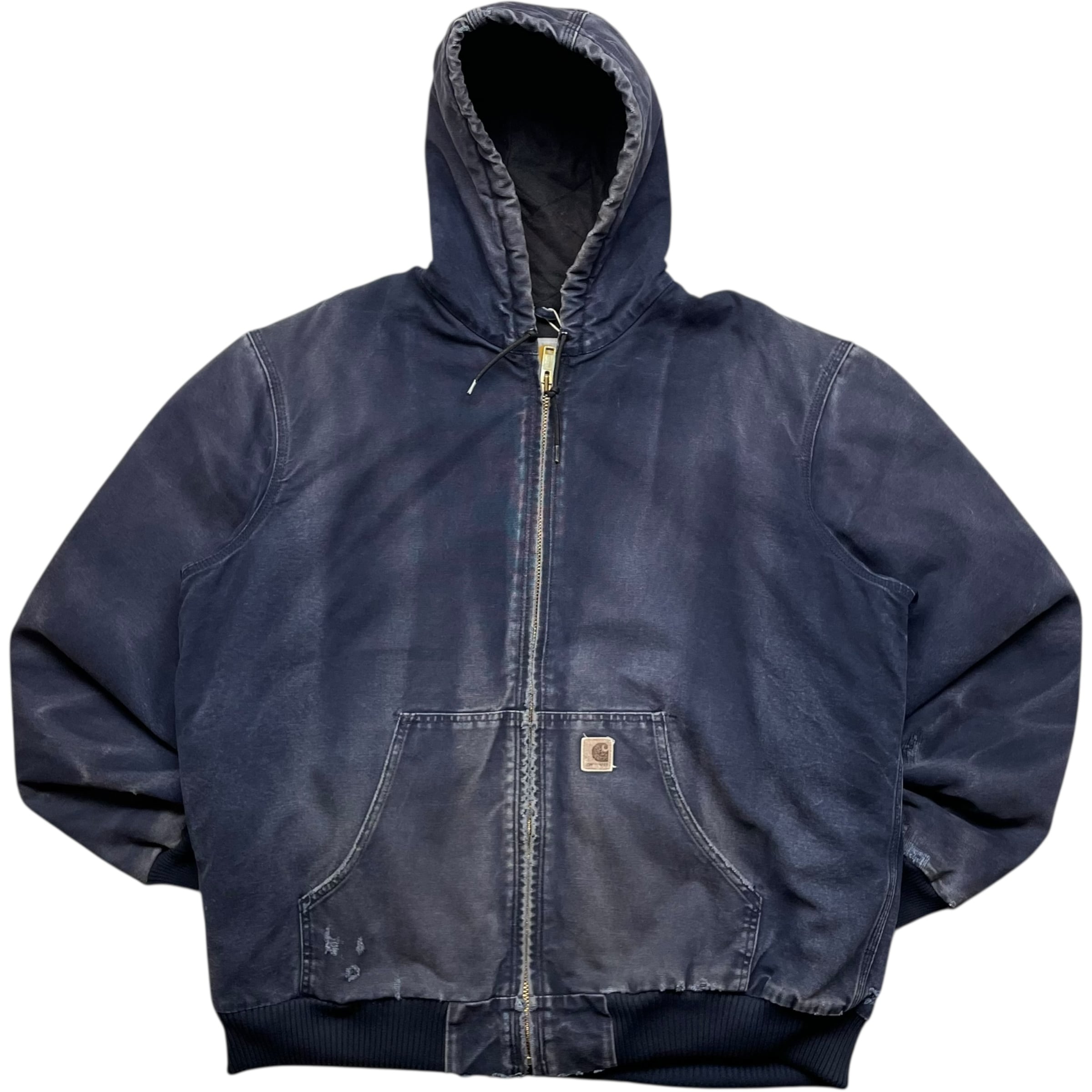 《XL Tall》 Carhartt カーハート アクティブジャケット ワークジャケット 雰囲気◎ ハチノス 色落ち フェード ミッドナイト MDT no.9318