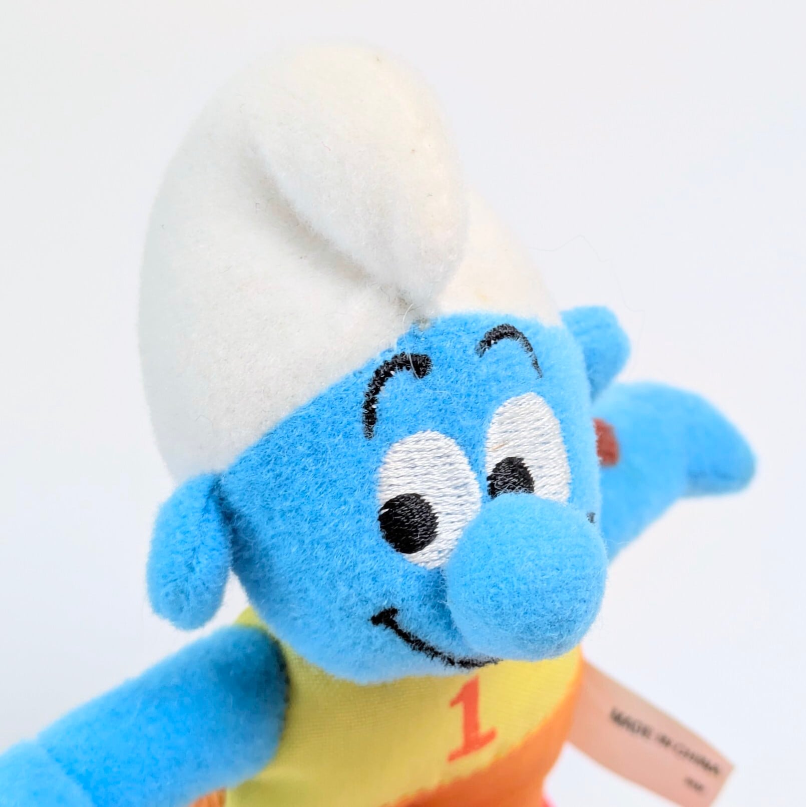 ☆ VINTAGE 2000 ☆【 Smurf ( スマーフ )】2000年マクドナルドミールトイ カレンダーシリーズ『 1月 スキージャンプ / ヘフティスマーフ 』 / McDonald's  マクドナルド ハッピーミール ミニプラッシュ 〚アメリカン雑貨 アメトイ〛