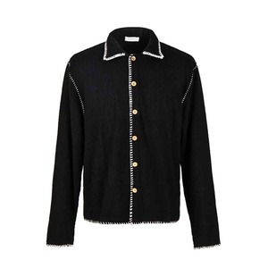 ホワイトステッチニットカーディガン　1194