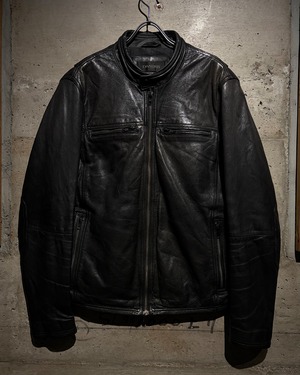 【Caka】“DANIER” Vintage Single Riders Leather Jacket