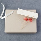 彼岸花 ーContourー | spider lily earrings