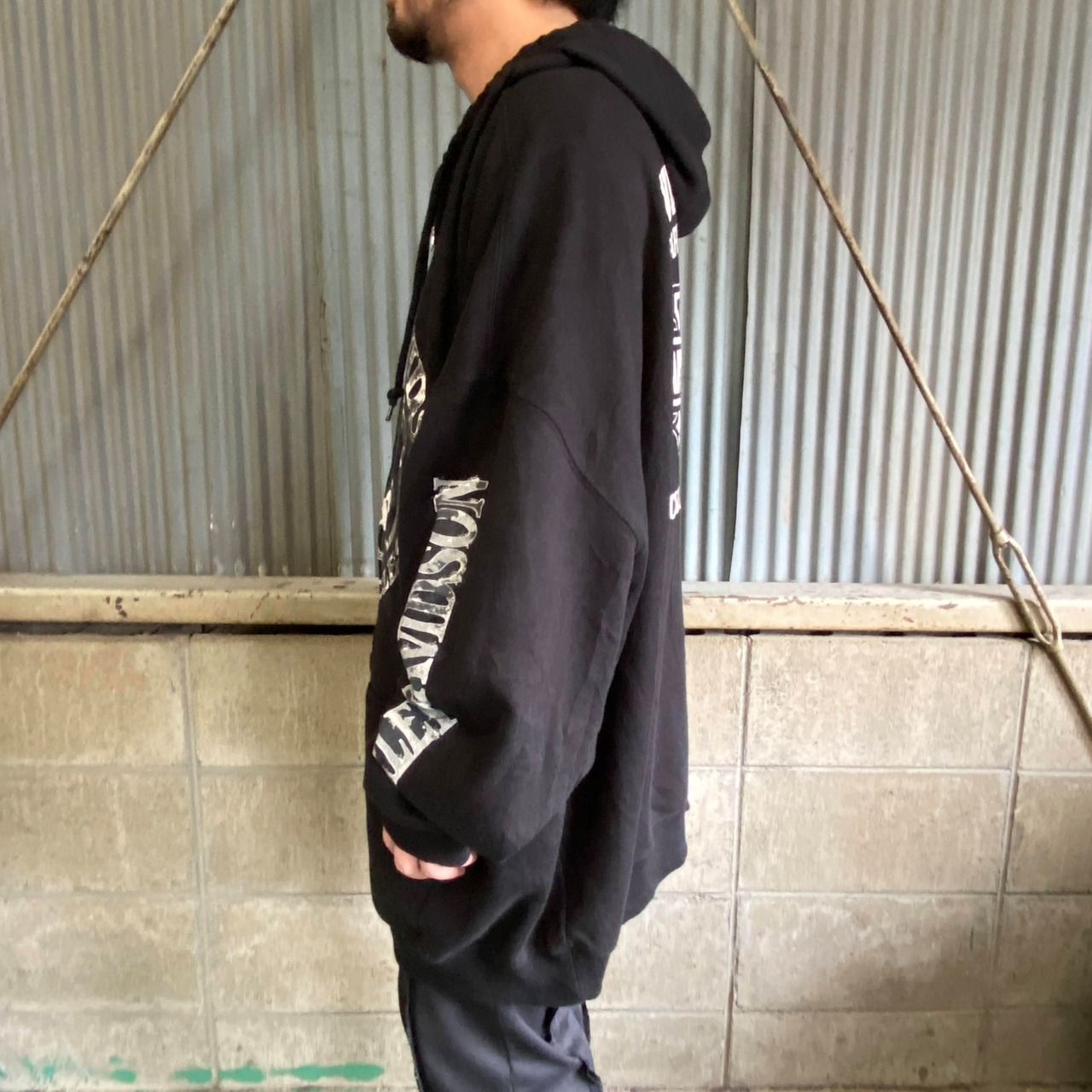 スーパービッグサイズ ハーレーダビッドソン スカル プリント 