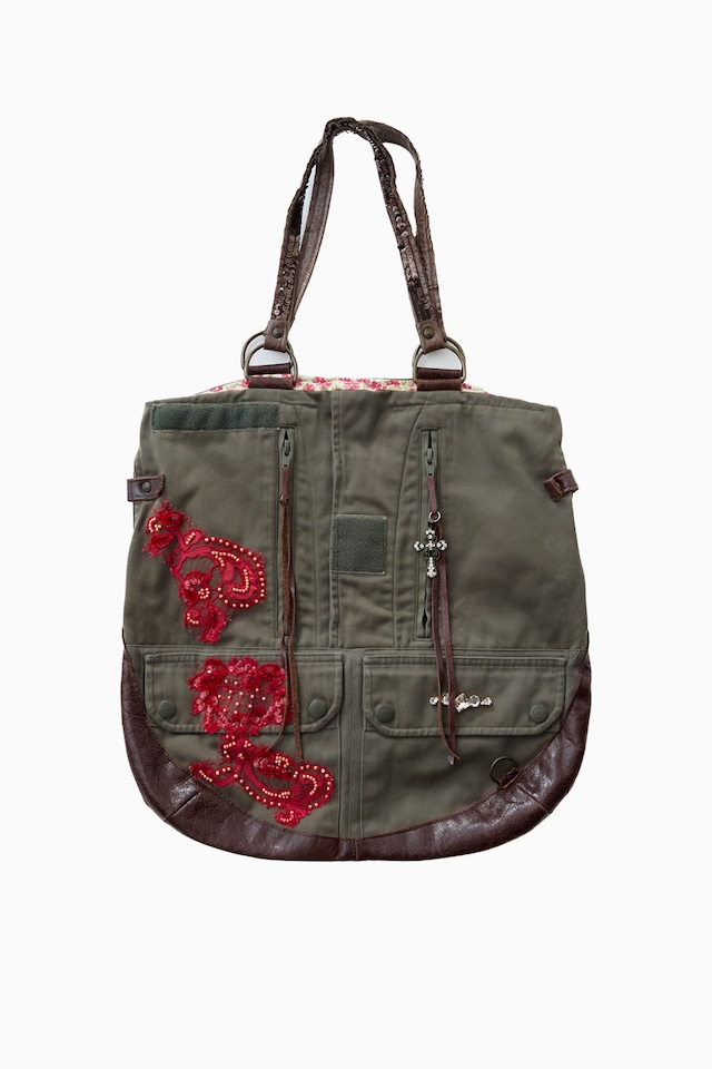 Jeannette Lehr  Military remake tote bag