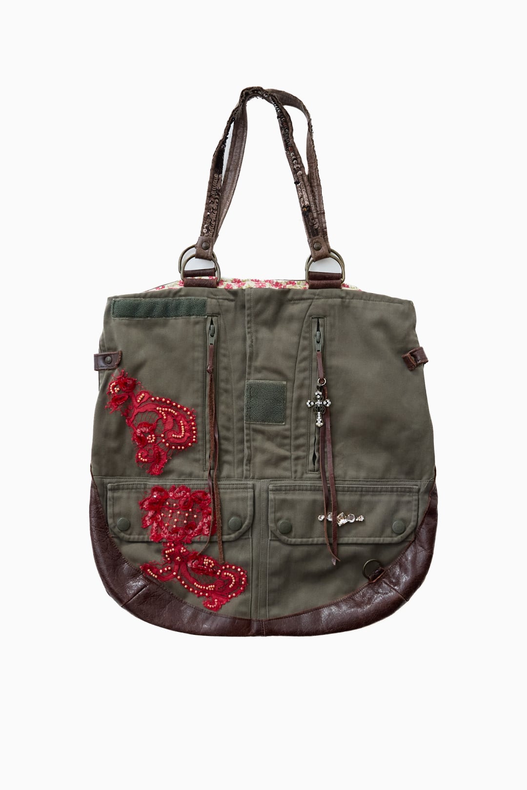 Jeannette Lehr Military remake tote bag