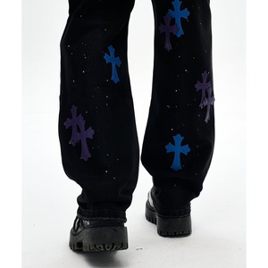 Cross Patch Splash Denim