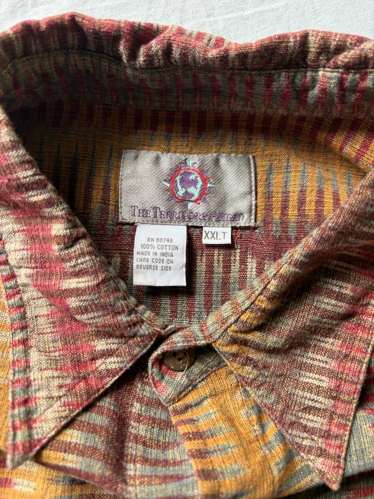 Colorful Ikat Pattern Shirt