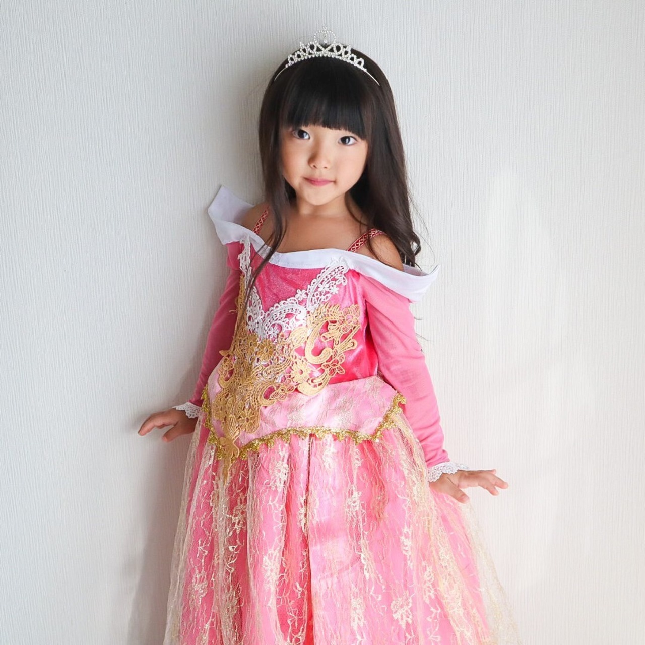 100-120【即納】オーロラ姫風豪華版プリンセスドレス［オーロラ姫 ドレス］