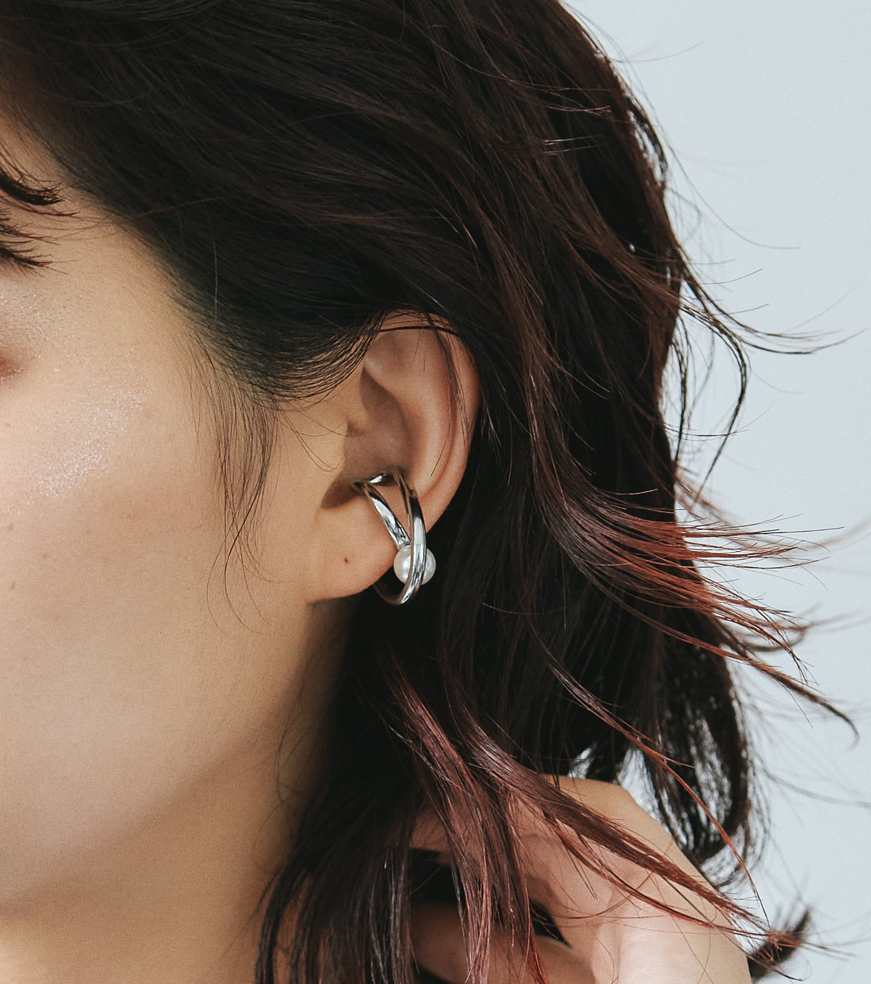 アクセサリー here's EAR CUFF Silver Kazenami Silver Ear cuff (M) | 鶫 tsugumi 銀小物製作所