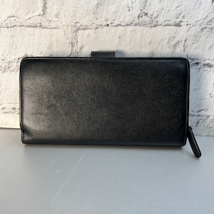 CHANEL シャネル ココマーク  カーフスキン 長財布 ブラック A-12178