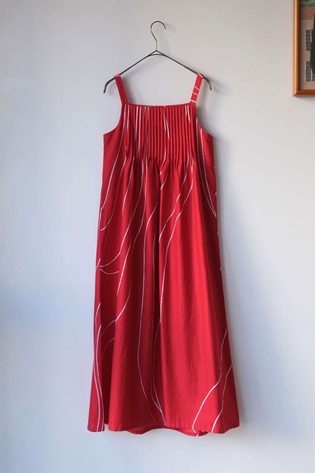 Marimekko tomato red white cami dress