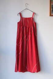 Marimekko tomato red white cami dress