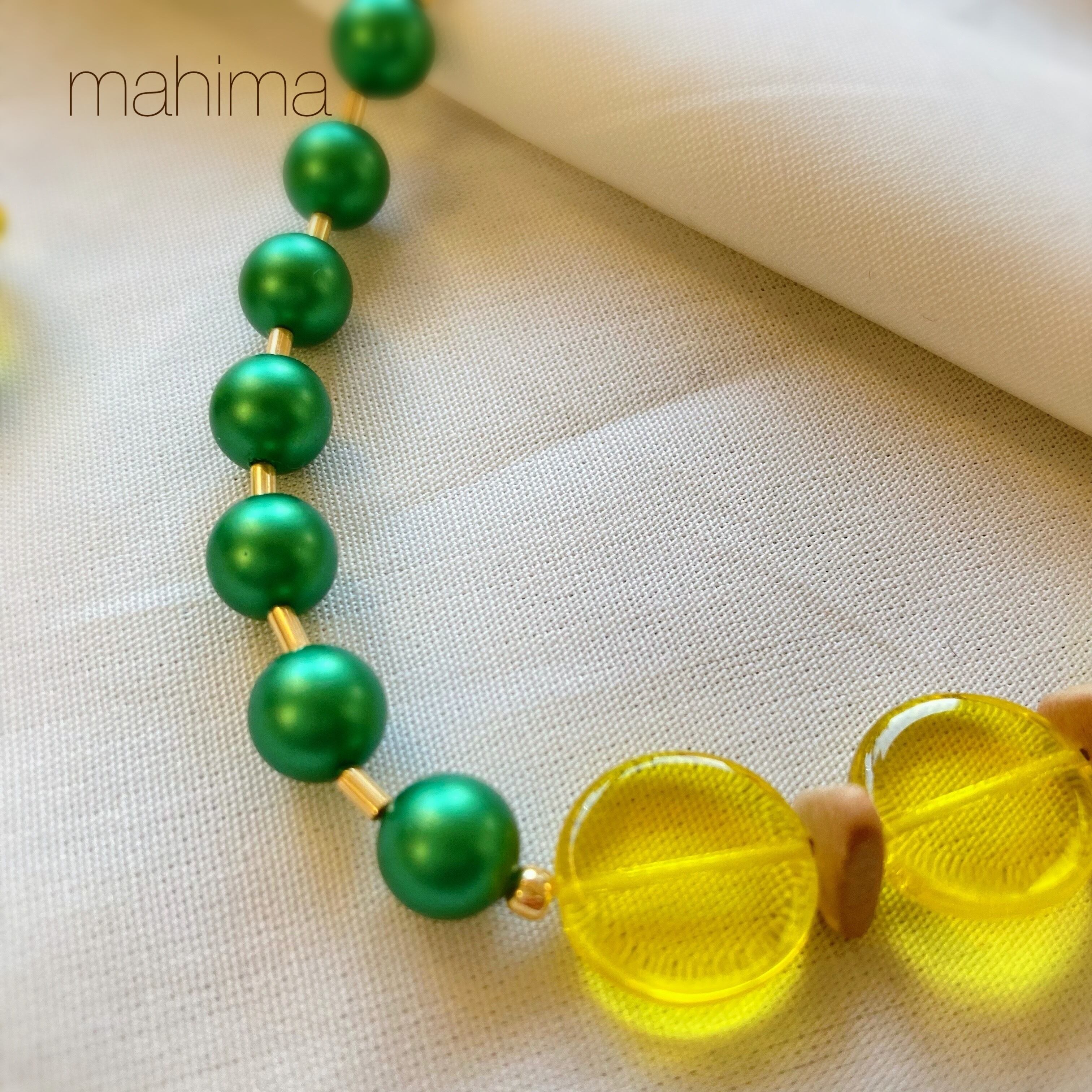 ミモザの園で ネックレス&ピアスセット | いのちを祝うアクセサリー Mahima