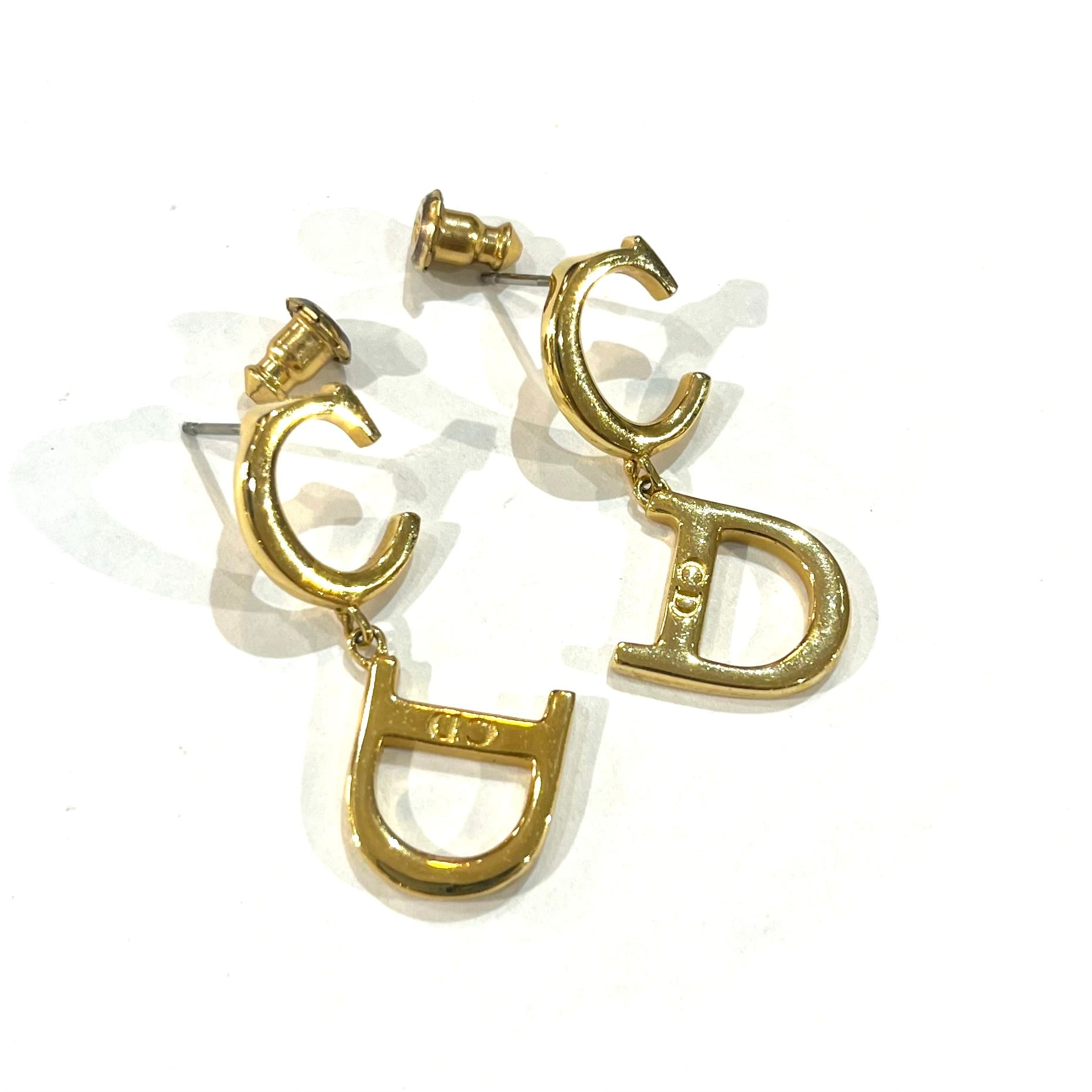 Christian Dior 】2320 VINTAGE DIOR ロゴピアス クリスチャン