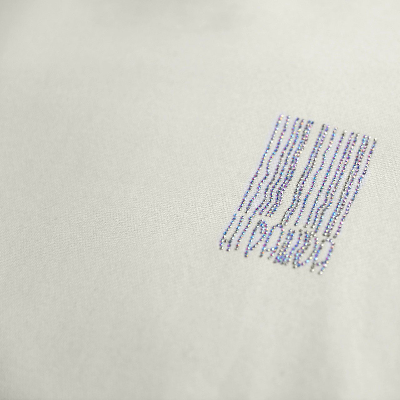 【HIPANDA ハイパンダ】男女兼用 ラインストーン クルーネック スウェット トレーナー UNISEX  CREW NECK SWEAT SHIRT / BEIGE・BLACK・GREEN