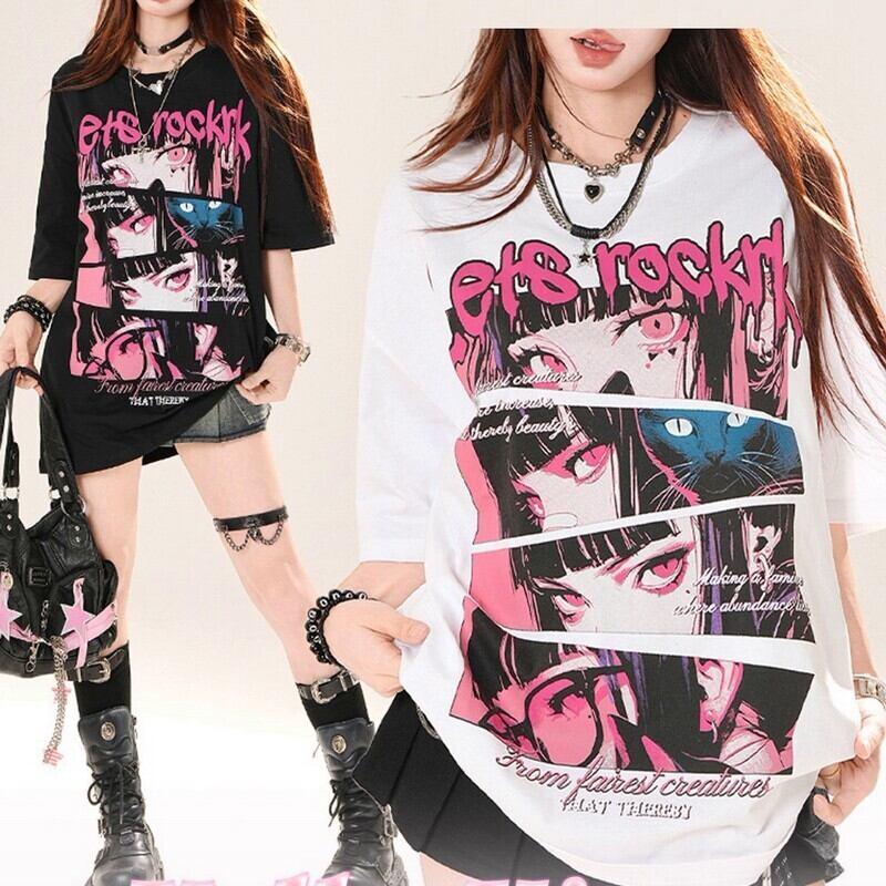 Print oversized t-shirt r0117