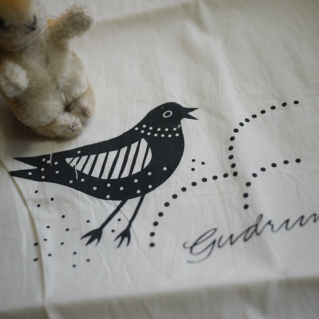 Gudrun Sjödén エコバッグ　巾着ショッパー 　北欧
