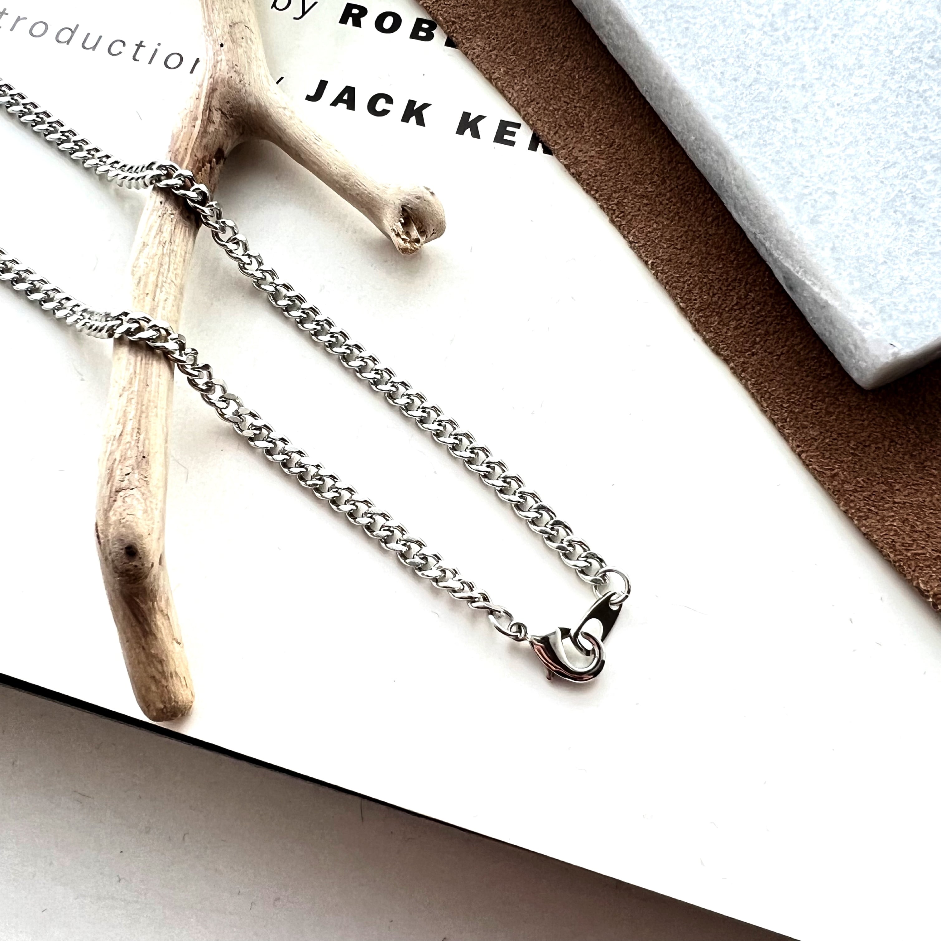 Curb Chain Necklace【SILVER】 | Akto