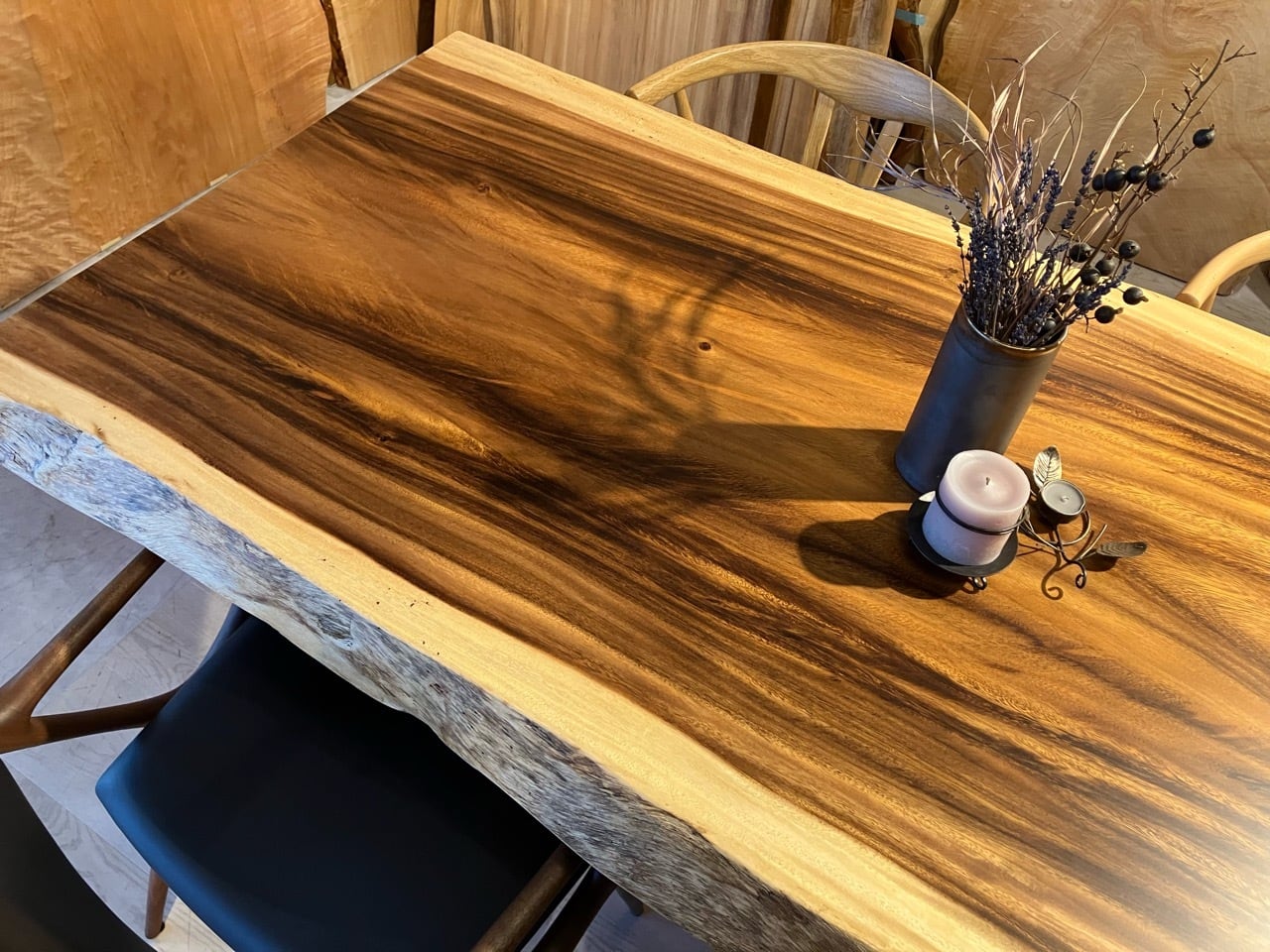 モンキーポッド_1800×850×65_青山店_テーブル天板/一枚板 221220-2