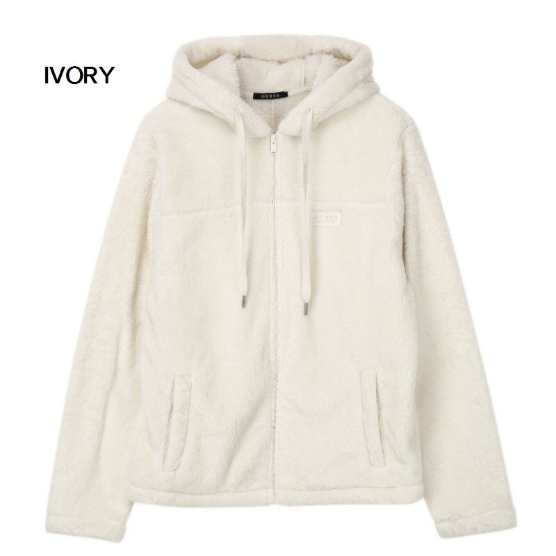 30%OFF GUESS【ゲス】ミニワッペンフリースパーカー フーディー ボア