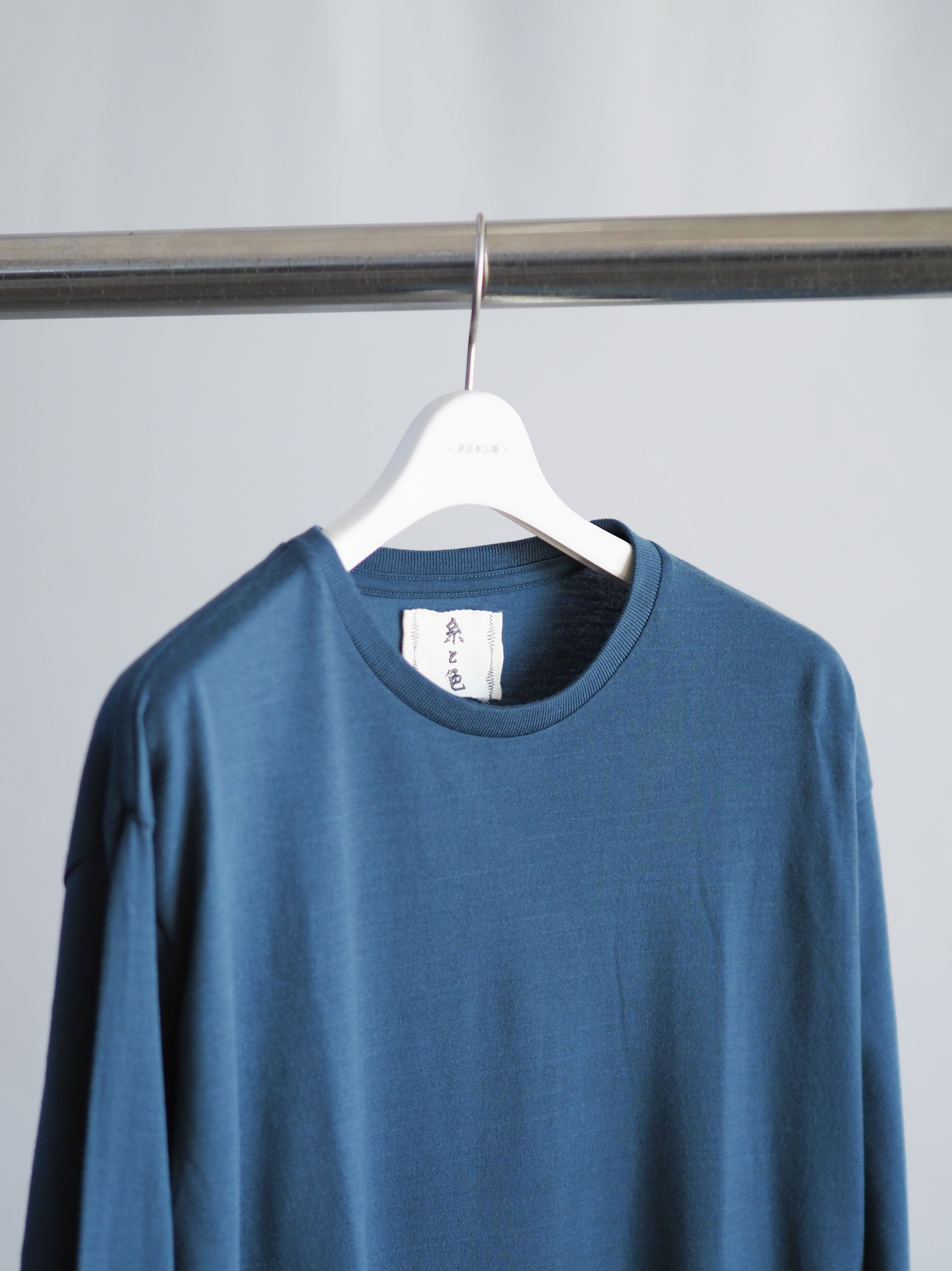 羊毛Tシャツ ロングスリーブ【せせらぎ】iti-11 | 糸と色