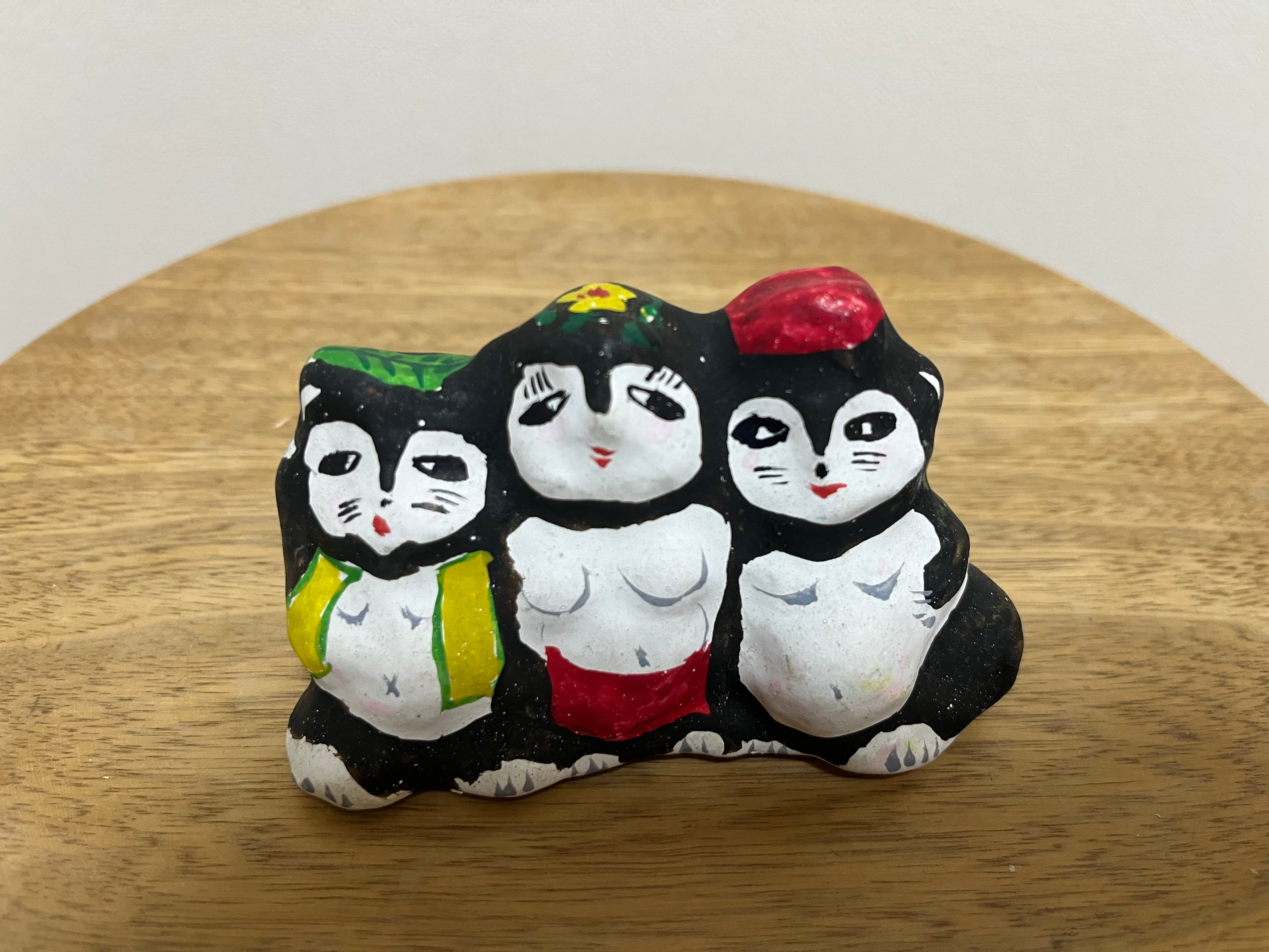 たぬき商品です イタズラ3匹たぬき（3） | monokosu 須磨張り子