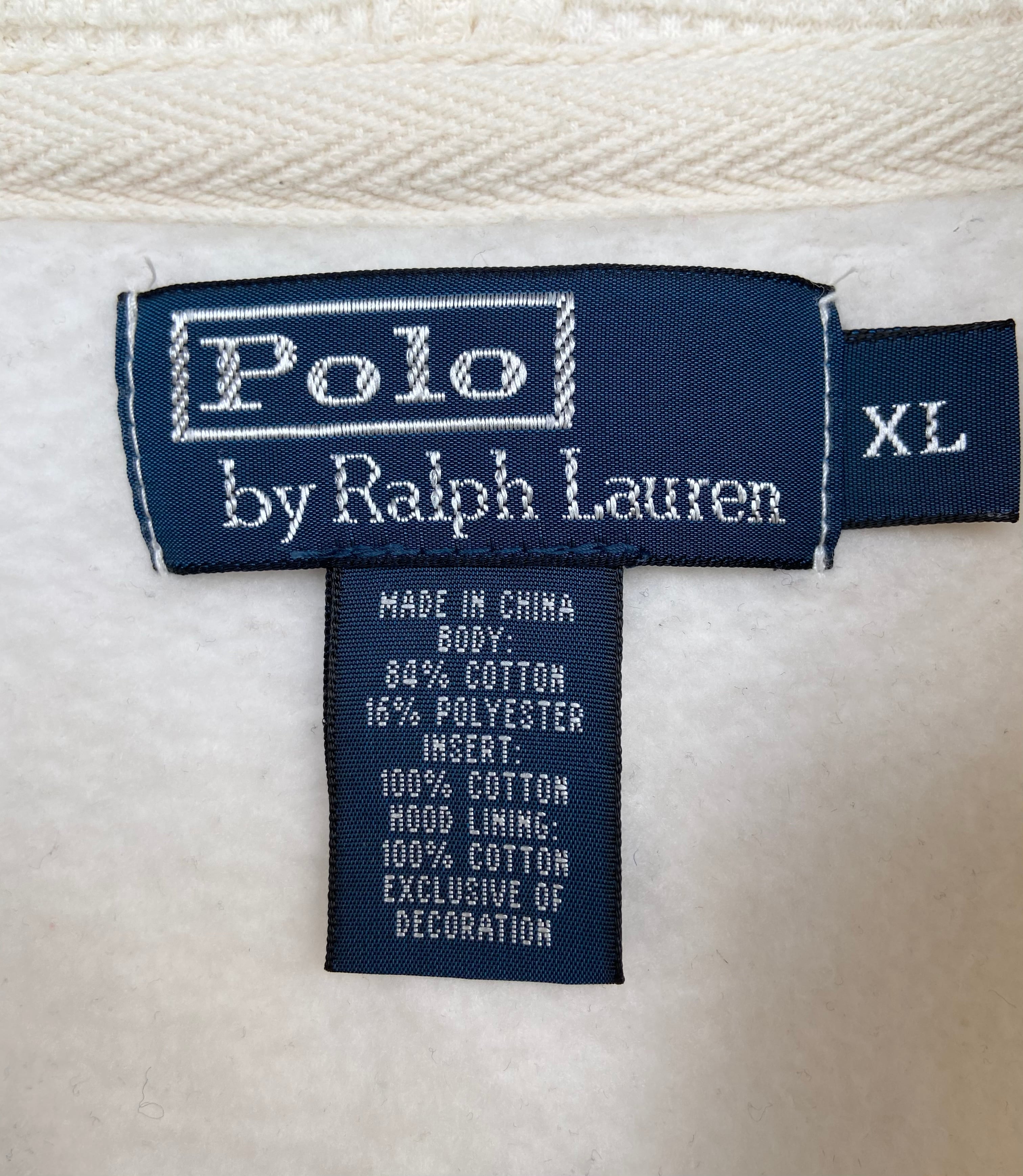 古着90s POLO Ralph Lauren/ポロ ラルフローレン 肉厚パーカー 裏起毛 ...