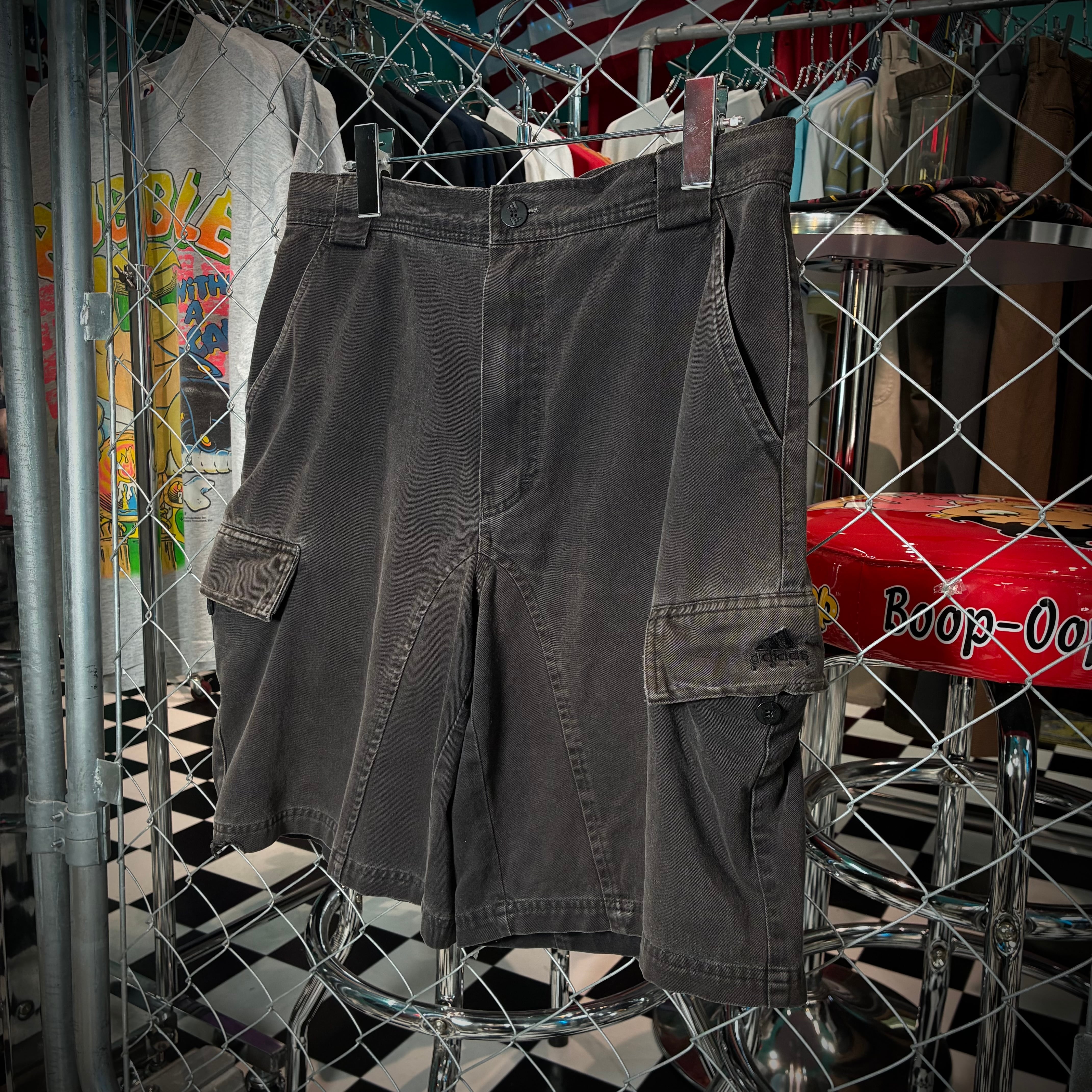 90s USA製 Levi's Silver Tab LOOSE カットオフショーツ W29 ブルー