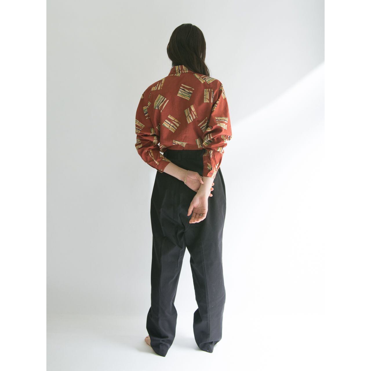 【Christian Dior Sports】Cotton tie collar blouse（クリスチャンディオール スポーツ コットンタイカラーブラウス）3d