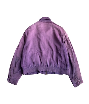 Vintage 50s gabardine jacket -Purple-