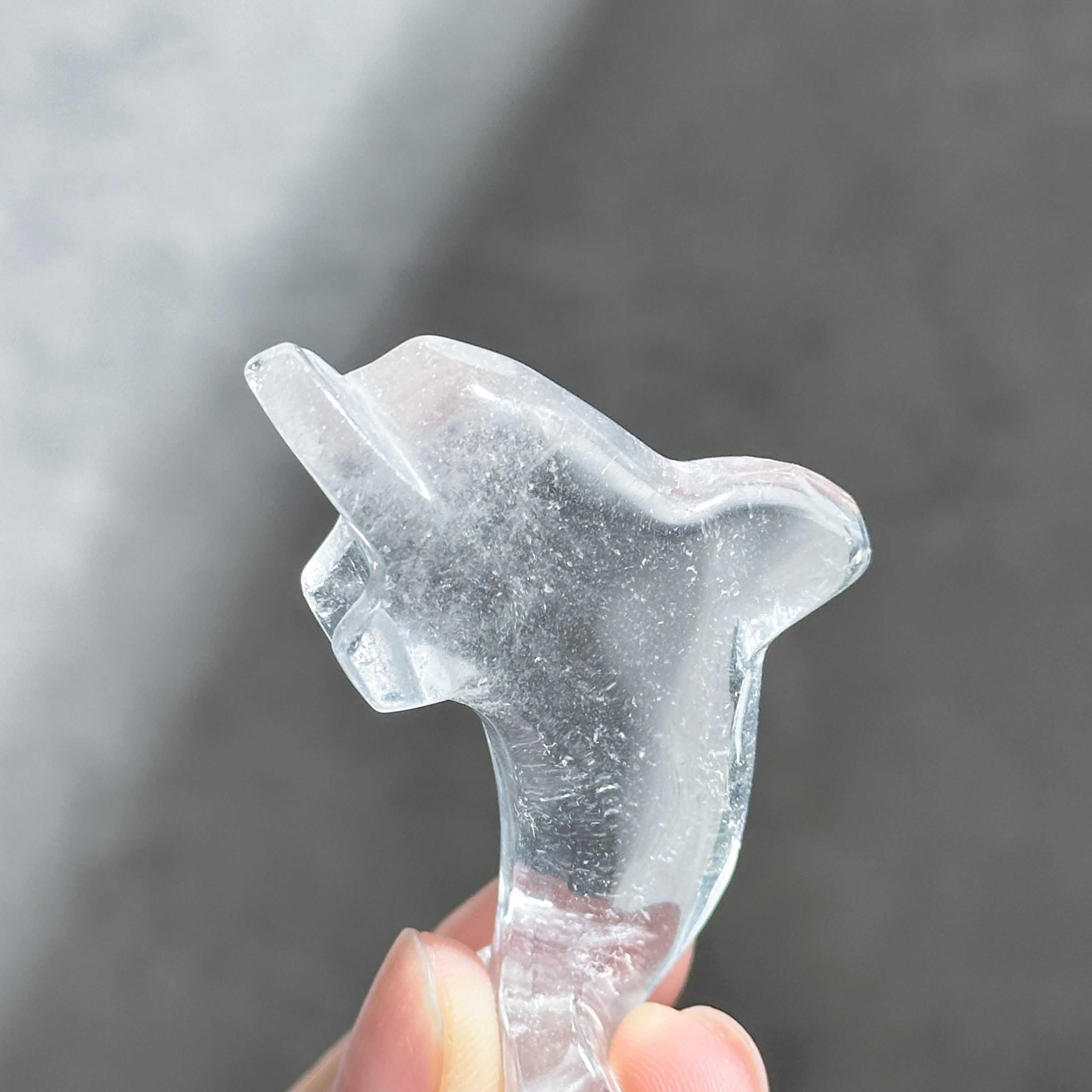 透明感◎クリアクォーツ ミニイルカ03◇Clear Quartz◇ 天然石・鉱物
