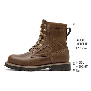 Split Leather Lace-Up Work Boots / スプリット レザー レースアップ ワーク ブーツ