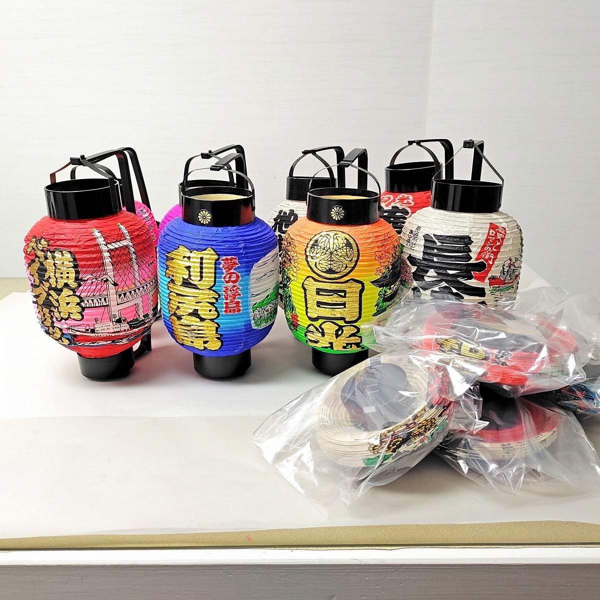 ご当地提灯・ミニ提灯・ちょうちん・32個セット・No.230205-17・梱包 