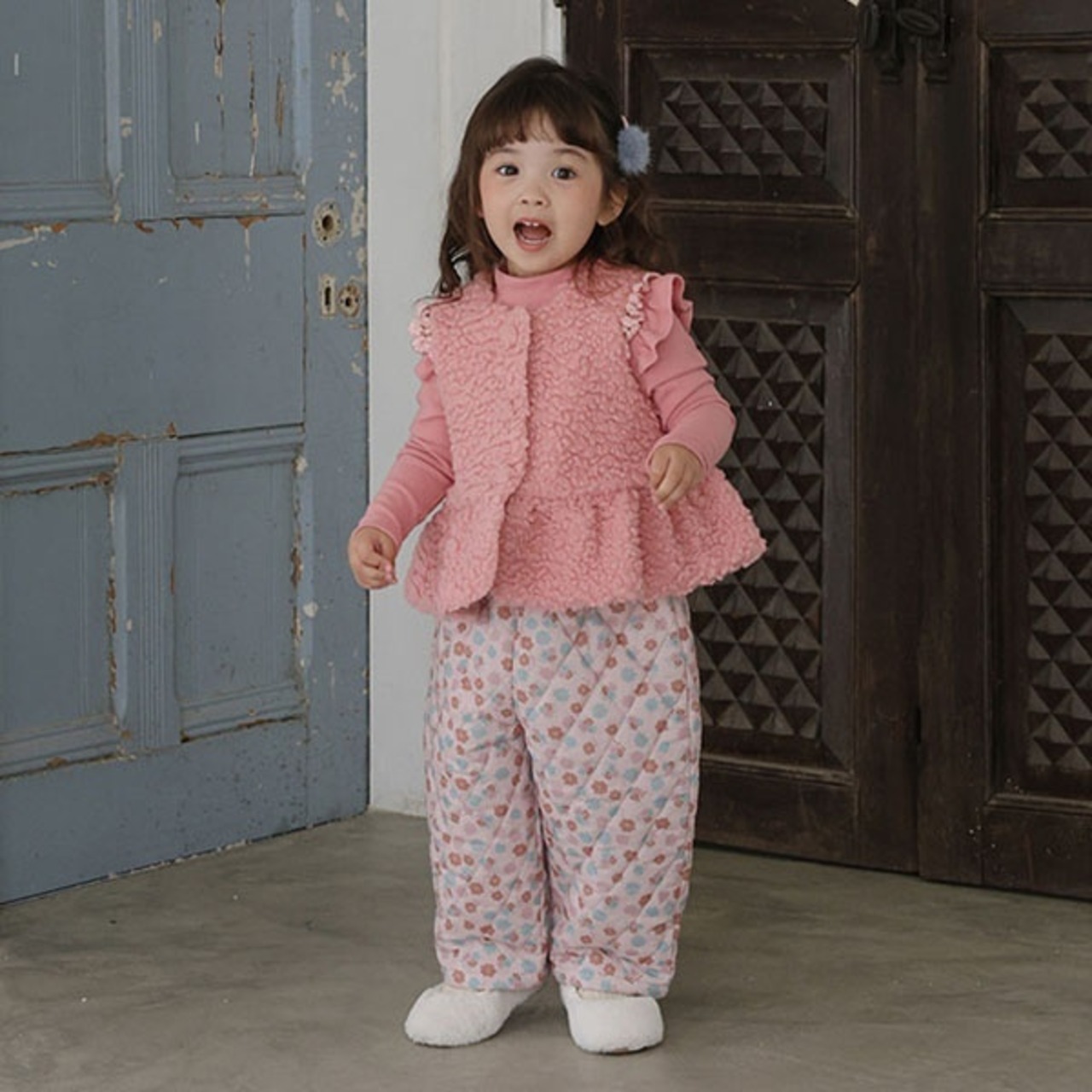 韓国子供服 / 26winter / puella FLO / デイジーパンツ / キッズ / 冬服 *90~140*
