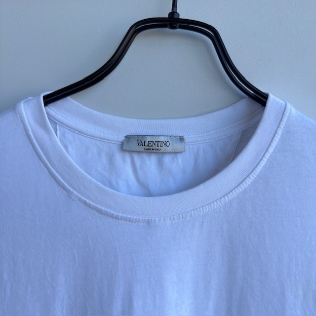 VALENTINO ヴァレンティノ Tシャツ VLTNロゴ 2017SS イタリア製 コットン M 古着 画像3