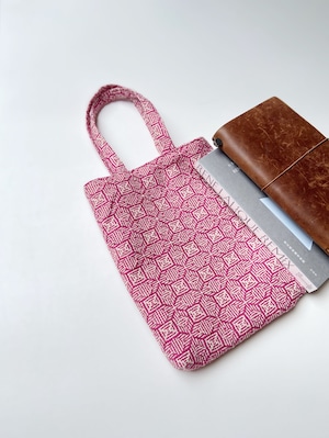 Hand-woven mini bag / Bordeaux Clover 手織りミニバッグ  ボルドー