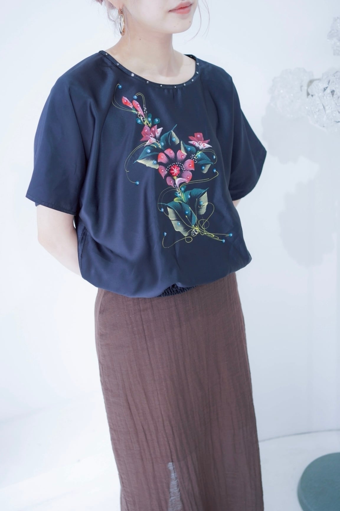 handmade flower paint tops