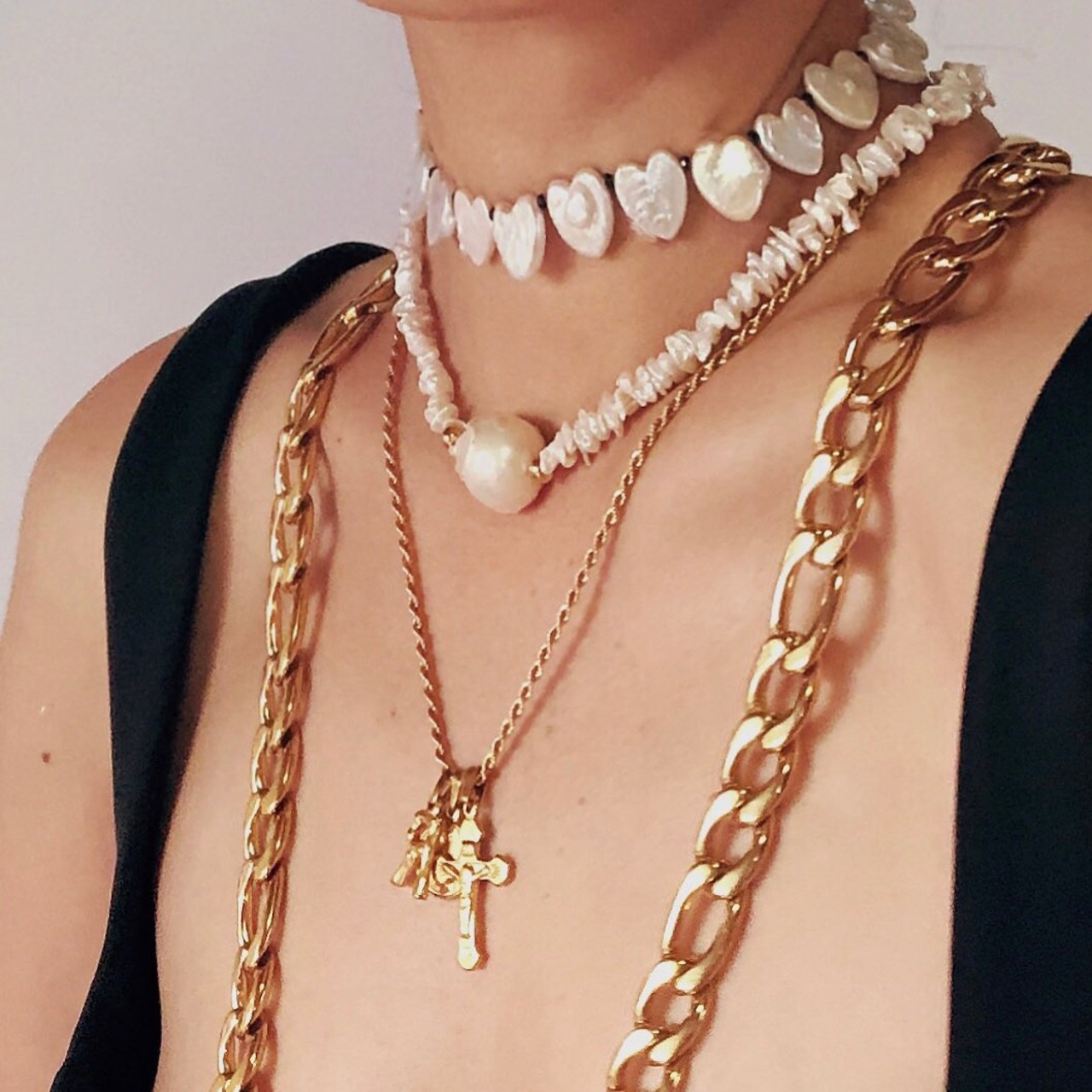 ハートパールチョーカー/021071