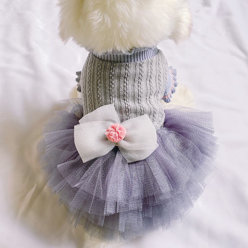 BABYニットワンピース S ~ XL 3color / 犬服 新作 春夏 ドレス ドッグウェア 犬の服 ワンコ服 可愛い 猫