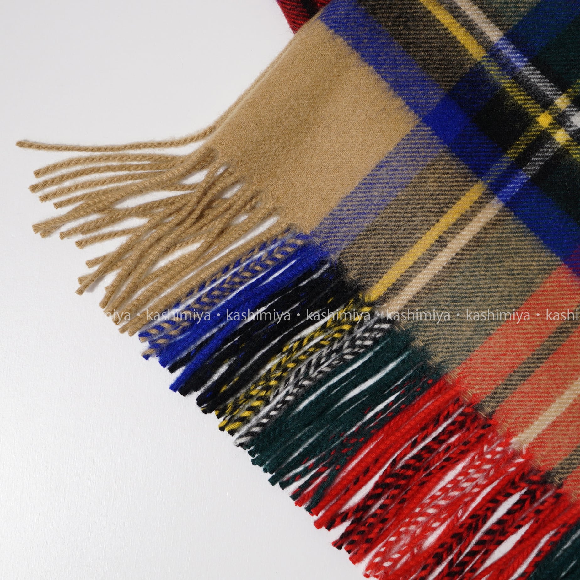 早い者勝ち❗️ジョンストンズ カシミヤ 大判 ストール 旧タグ キャメル Johnstons - 日本正規代理店タグ付 新品 ジョンストンズ 大判