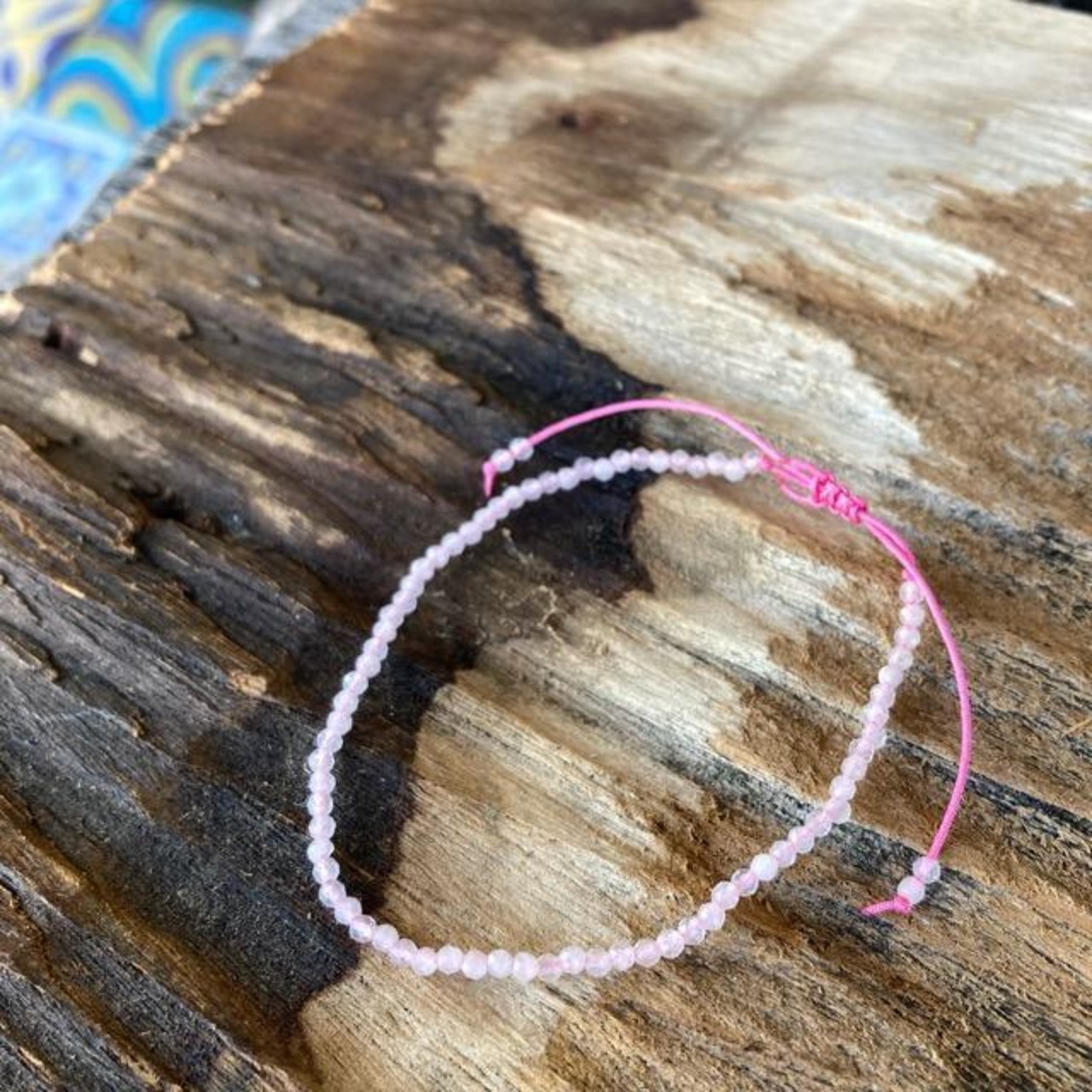 TOPANGA Accessory　ミニジェムブレスレット　ピンククリスタル