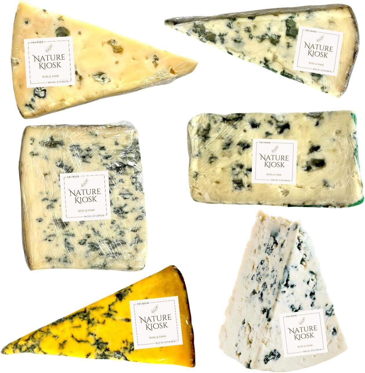 青カビ 6種セット ブルーチーズ アソート (ブルー ドーヴェルニュ、フルム ダンベール、トム ド ラカイユ、シュロップシャー ブルー、ブルー ド メメー、ロックフォール AOP トラディション エモーション)