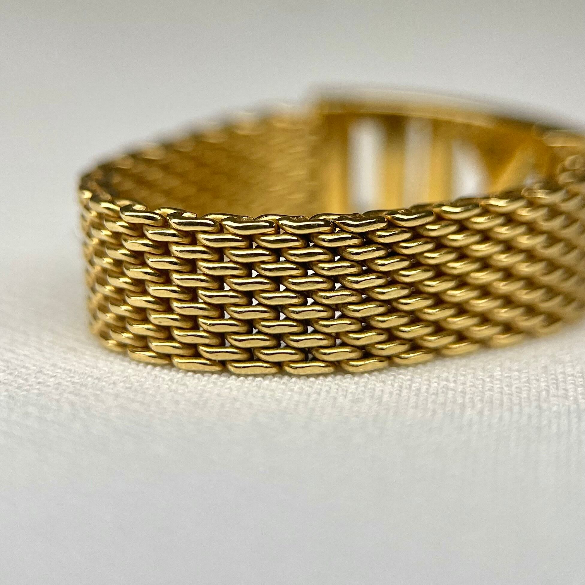 Tiffany&Co. 約14.5号 アトラス サマセット リング ゴールド K18 