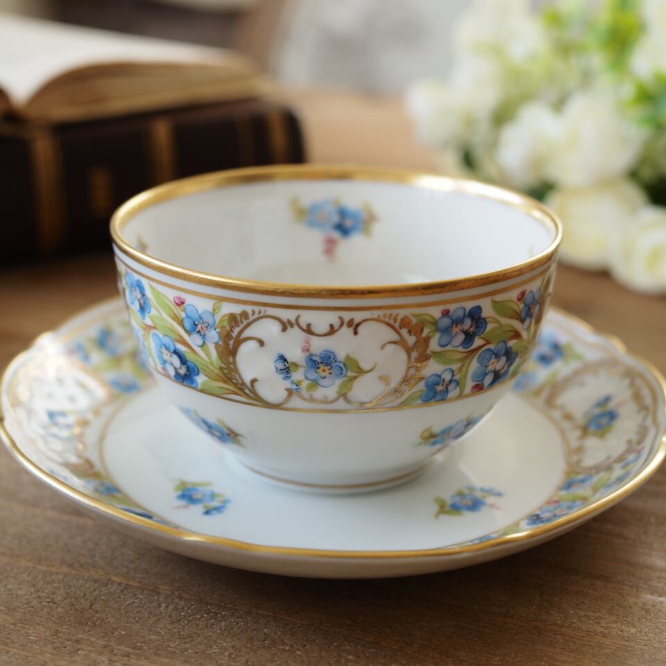 シューマン　ババリア　勿忘草　オーバル　プレート　大 シューマン ババリア 勿忘草 オーバル プレート 大 【公式通販】