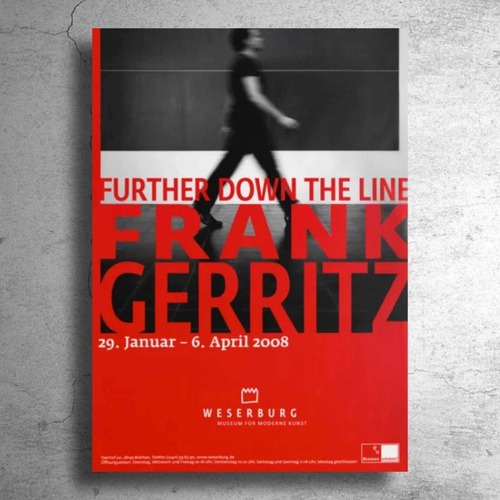 現代美術家『フランク・ゲアリッツ』2008年ドイツでの展示ポスター