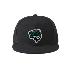 選べるデザイン 釣り 刺繍キャップ cap-b_ss004 ルアーフィッシング フラットバイザー スナップバック キャップ 帽子
