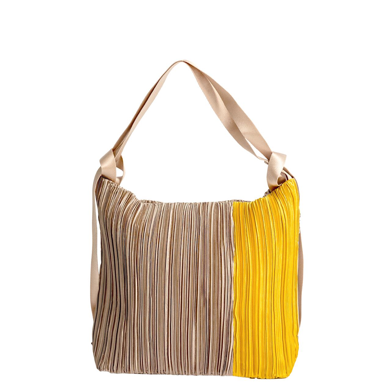 カラフルプリーツバイカラー2WAYリュック(DSP-905)#154オリーブ