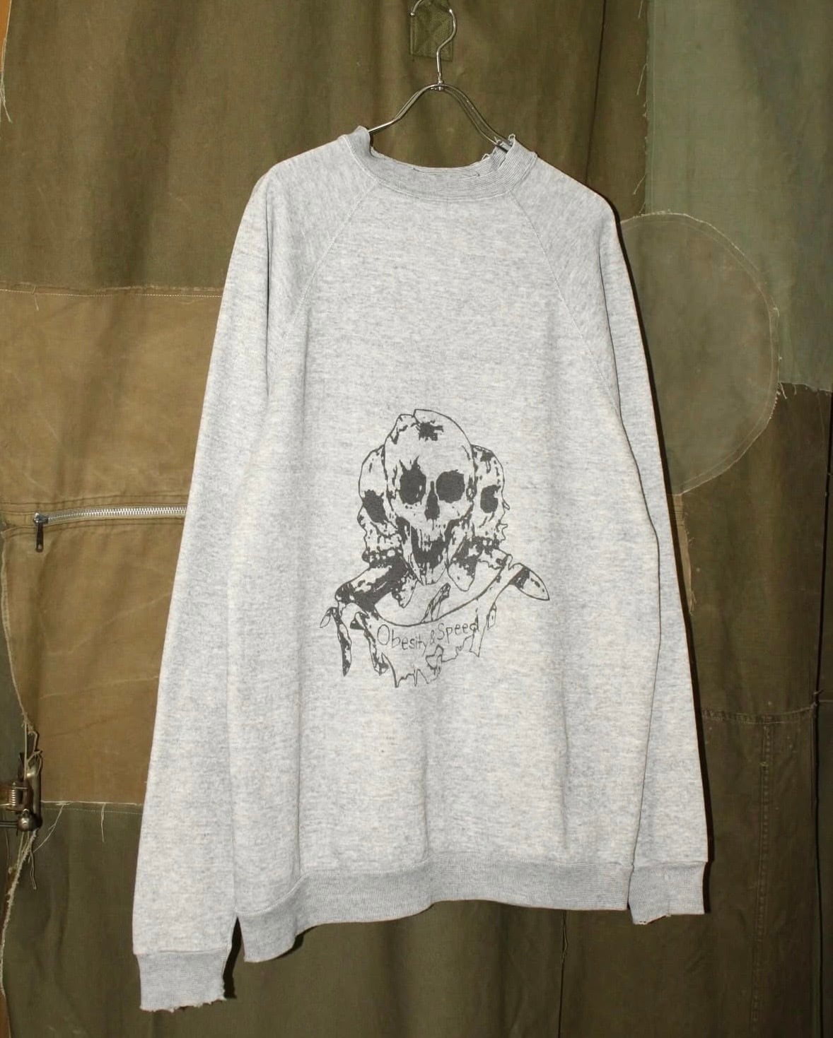 ~80s Unknown "Skull" Print Sweat Shirt