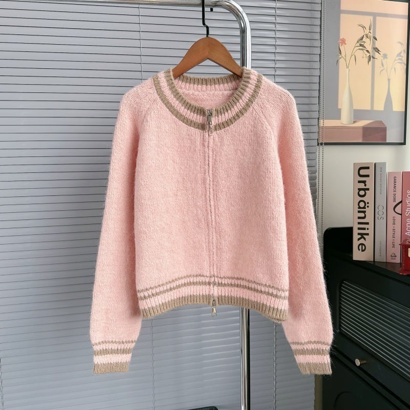 【outer】Wジップニットカーデ M33249